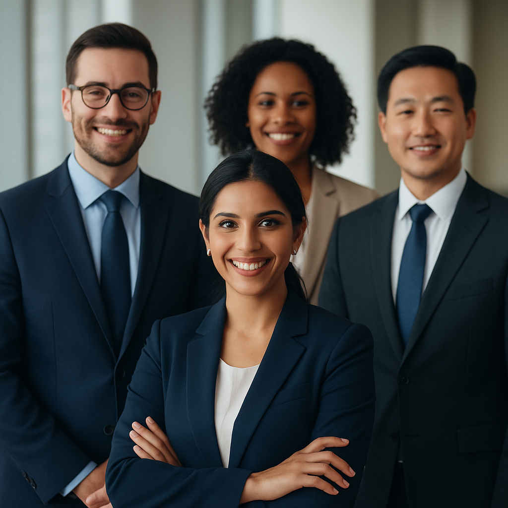 Talent World's team of migration law professionals in their Australian office